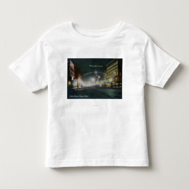 T-shirt Pour Les Tous Petits Vue de nuit d'avenue Pacifique (Devant)