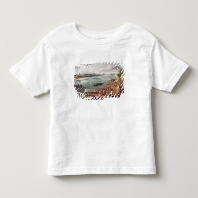 T-shirt Pour Les Tous Petits Vue de Paris de Quai de la Rapee (Devant)