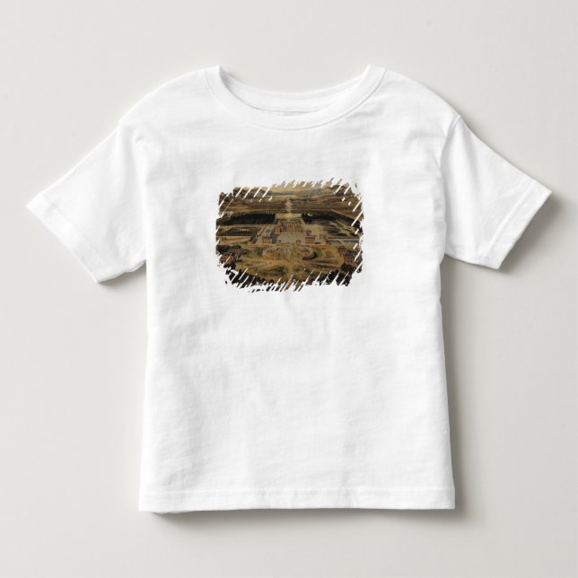 T-shirt Pour Les Tous Petits Vue de perspective du château (Devant)