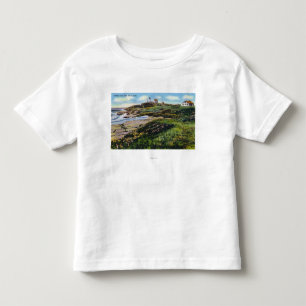 T-shirt Pour Les Tous Petits Vue de phare de protubérance de plage de York
