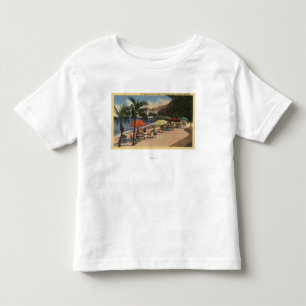 T-shirt Pour Les Tous Petits Vue de plage devant St Catherine d'hôtel