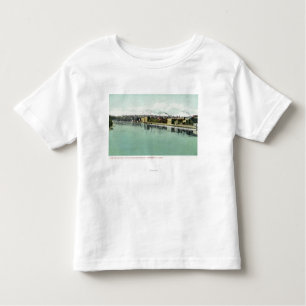 T-shirt Pour Les Tous Petits Vue de pont de Bradford du bord de mer