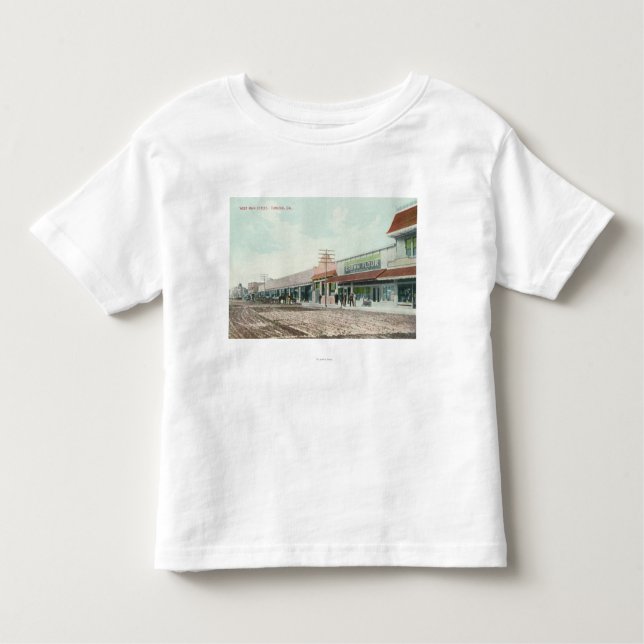 T-shirt Pour Les Tous Petits Vue de StreetTurlock principal occidental, CA (Devant)