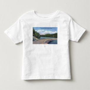 T-shirt Pour Les Tous Petits Vue de viaduc de crique de loutre, Champlain Mt.