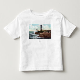 T-shirt Pour Les Tous Petits Vue d'entraînement de falaise du moteur de vague