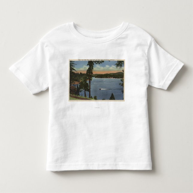T-shirt Pour Les Tous Petits Vue d'entraînement de rivage de lac, près de (Devant)