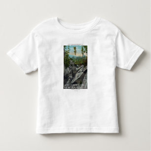 T-shirt Pour Les Tous Petits Vue d'entrée d'une gorge glaciaire antique