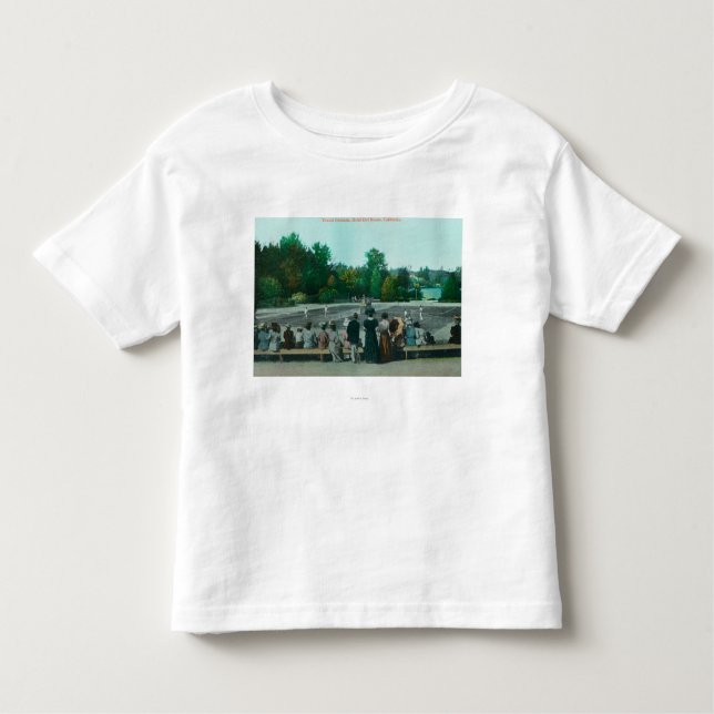 T-shirt Pour Les Tous Petits Vue des au sol d'Hotel del Monte Tennis (Devant)