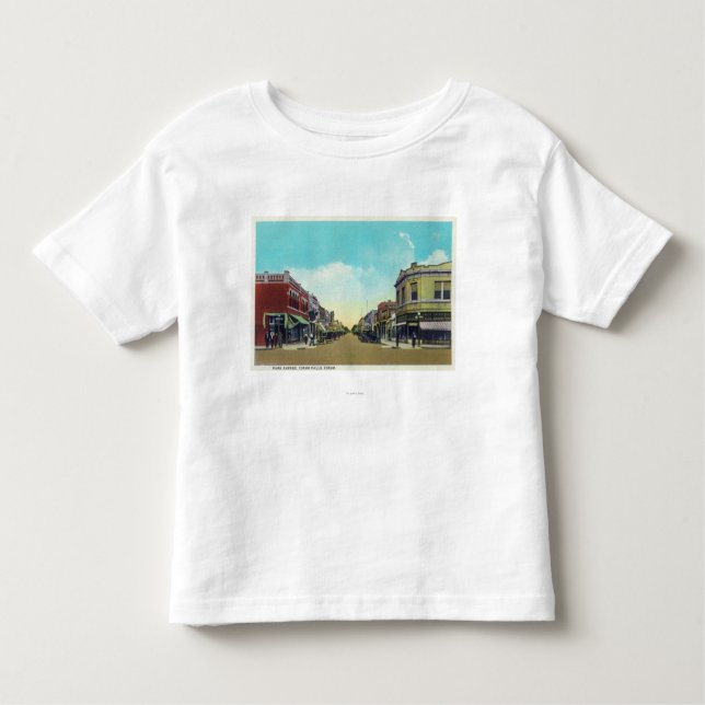 T-shirt Pour Les Tous Petits Vue des automnes de Park Avenue Idaho, (Devant)