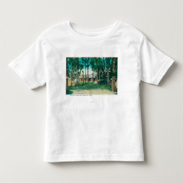 T-shirt Pour Les Tous Petits Vue des automnes de touristes municipaux de (Devant)