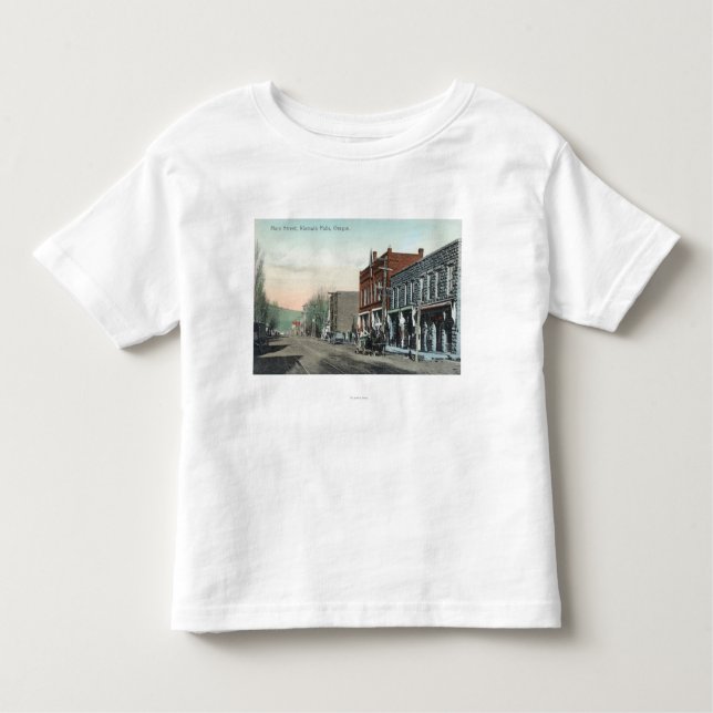 T-shirt Pour Les Tous Petits Vue des automnes principaux de StreetKlamath, OU (Devant)