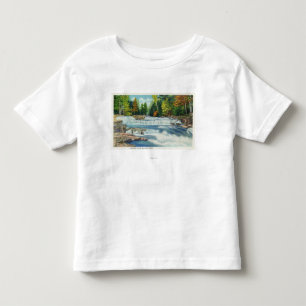 T-shirt Pour Les Tous Petits Vue des automnes sauvages de rivière et de Jackso