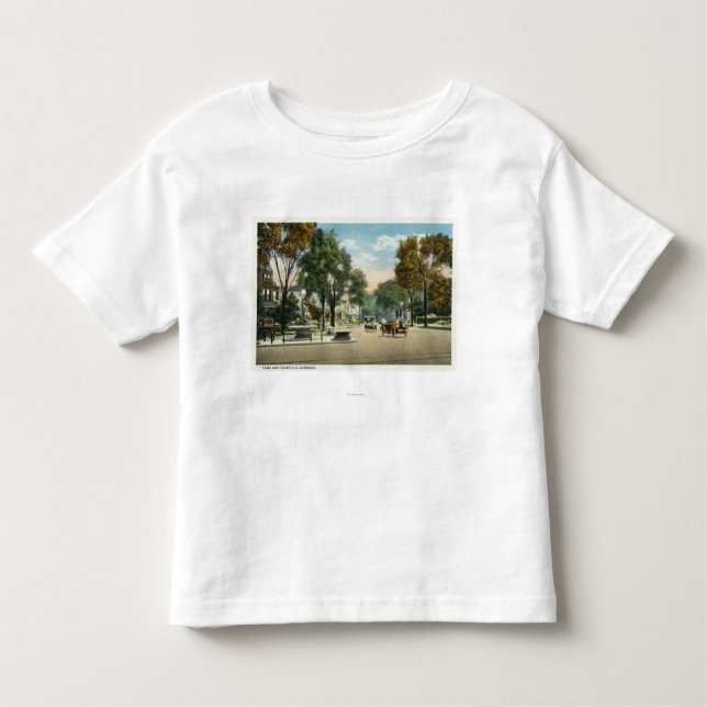 T-shirt Pour Les Tous Petits Vue des avenues de parc et de Fairfield (Devant)