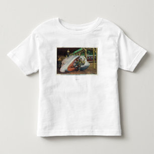 T-shirt Pour Les Tous Petits Vue des chasseurs de baleine reposant sur la