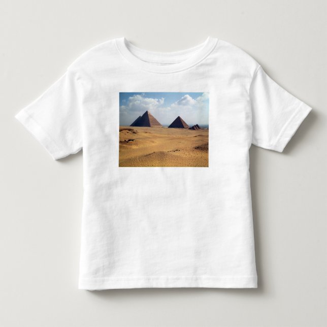T-shirt Pour Les Tous Petits Vue des pyramides de Cheops (Devant)