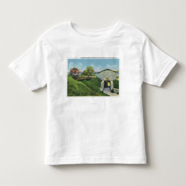 T-shirt Pour Les Tous Petits Vue des quarts d'adjudant dans le vieux château (Devant)