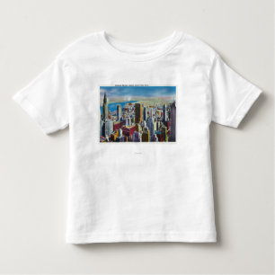 T-shirt Pour Les Tous Petits Vue d'horizon de Midtown vers l'East River