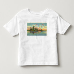 T-shirt Pour Les Tous Petits Vue d'île de Zavikon