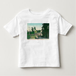 T-shirt Pour Les Tous Petits Vue du chevalet sur le chemin de fer interurbain