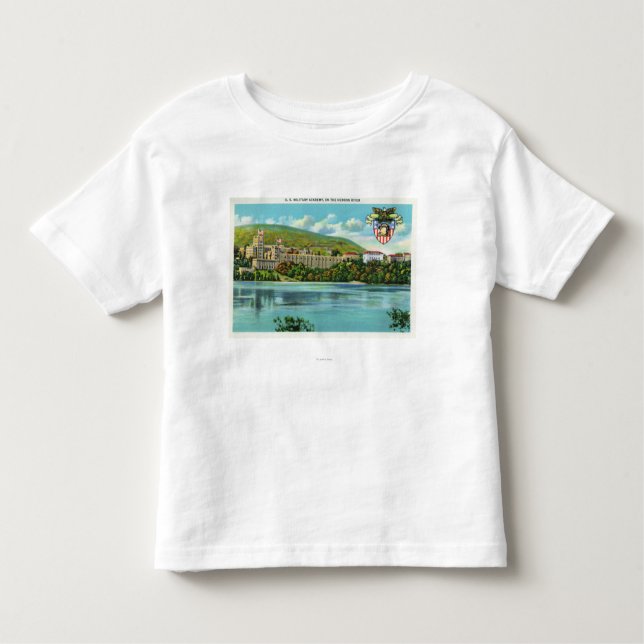 T-shirt Pour Les Tous Petits Vue du fleuve Hudson d'académie militaire des USA (Devant)