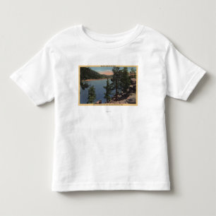 T-shirt Pour Les Tous Petits Vue du lac par les pins