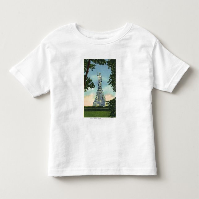 T-shirt Pour Les Tous Petits Vue du monument d'ancêtres # 2 (Devant)