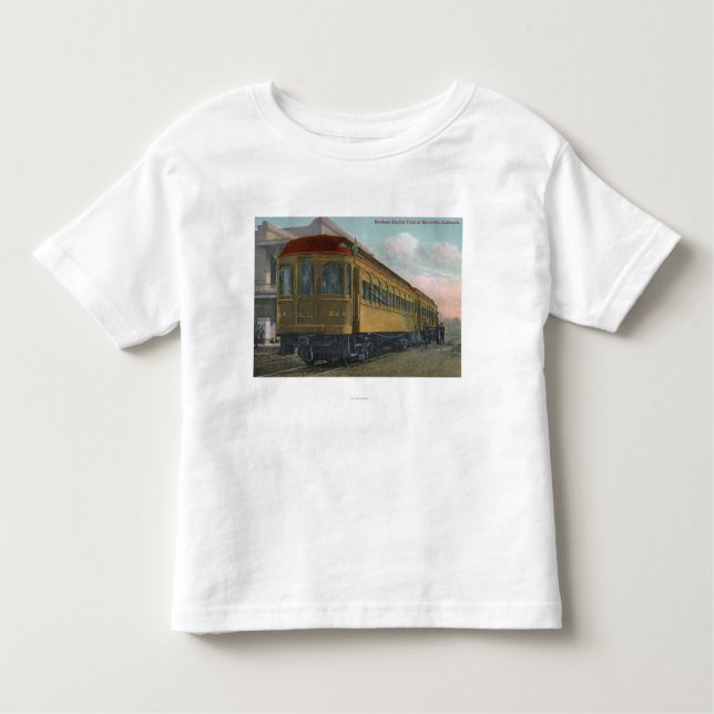 T-shirt Pour Les Tous Petits Vue du nord de train électrique (Devant)