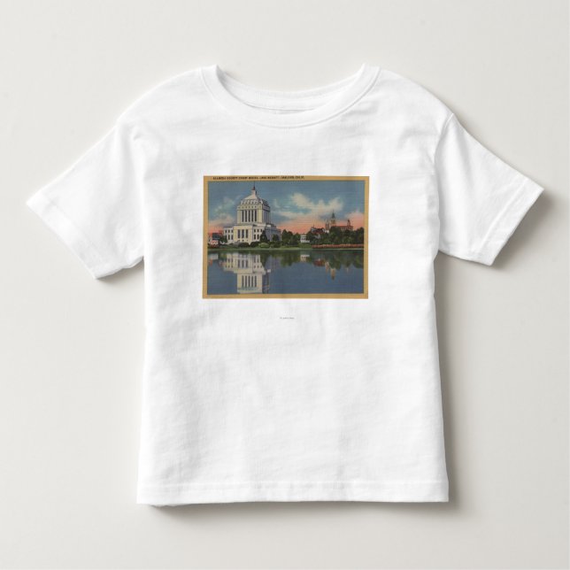 T-shirt Pour Les Tous Petits Vue du palais de justice du comté d'Alameda (Devant)