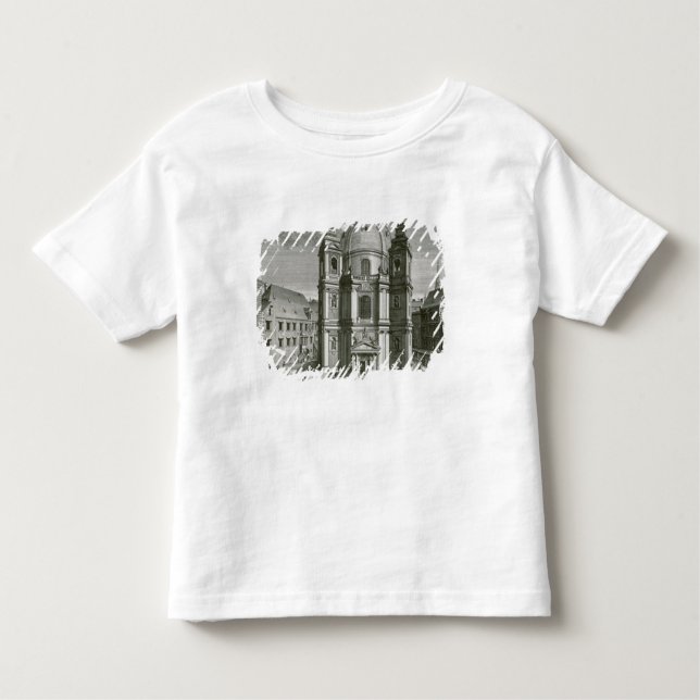 T-shirt Pour Les Tous Petits Vue du Peterskirche (Devant)