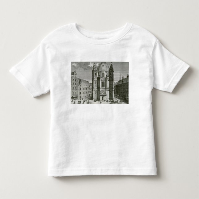 T-shirt Pour Les Tous Petits Vue du Peterskirche (Devant)