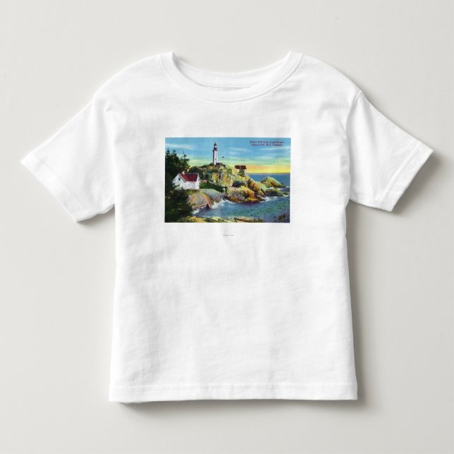 T-shirt Pour Les Tous Petits Vue du phare 2 d'Atkinson de point (Devant)