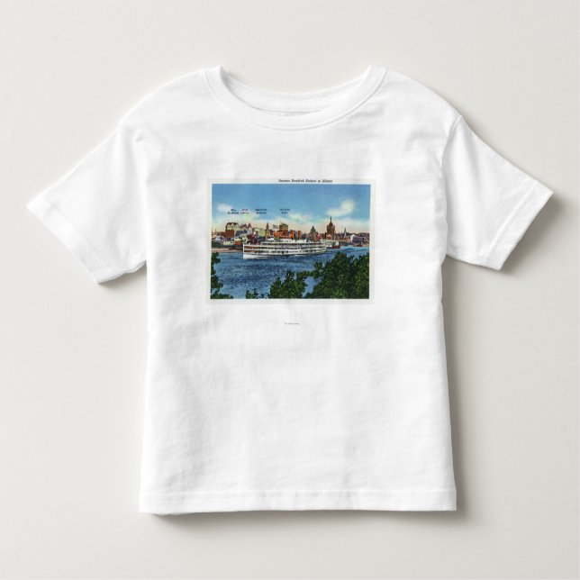 T-shirt Pour Les Tous Petits Vue du Steamer Hendrick Hudson (Devant)