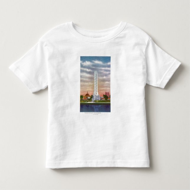T-shirt Pour Les Tous Petits Vue du thermomètre géant de Texaco (Devant)