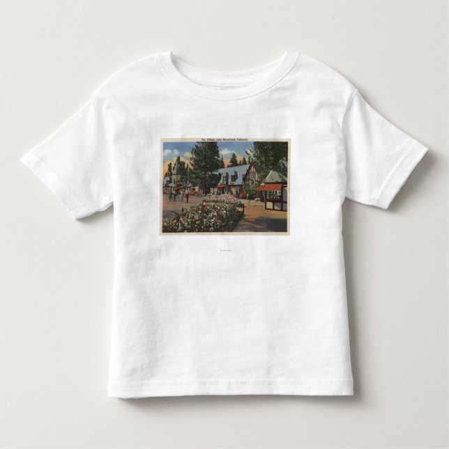 T-shirt Pour Les Tous Petits Vue du village (Devant)