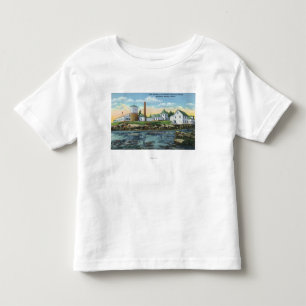 T-shirt Pour Les Tous Petits Vue d'un établissement d'incubation de poissons,