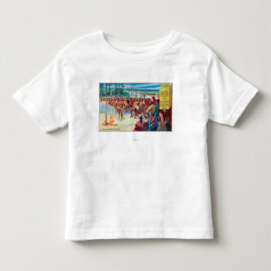 T-shirt Pour Les Tous Petits Vue d'une danse indienne, annonce de produit de
