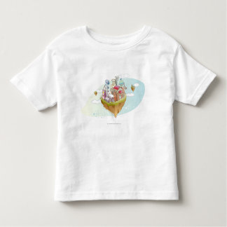 T-shirt Pour Les Tous Petits Vue d'une illustration abstraite colorée