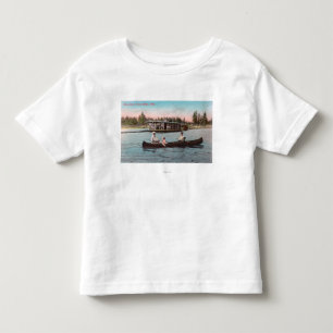 T-shirt Pour Les Tous Petits Vue d'une péniche sur le lac