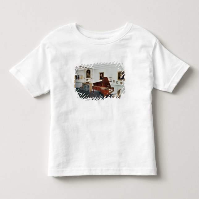 T-shirt Pour Les Tous Petits Vue d'une salle avec un piano à queue (Devant)