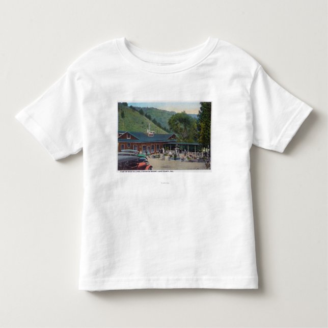 T-shirt Pour Les Tous Petits Vue extérieure de bâtiment principal de station de (Devant)