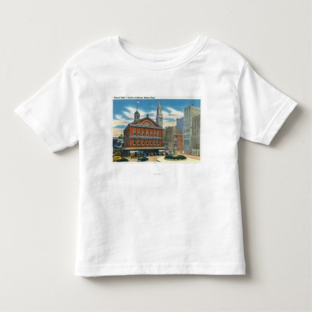 T-shirt Pour Les Tous Petits Vue extérieure de Faneuil Hall # 2 (Devant)