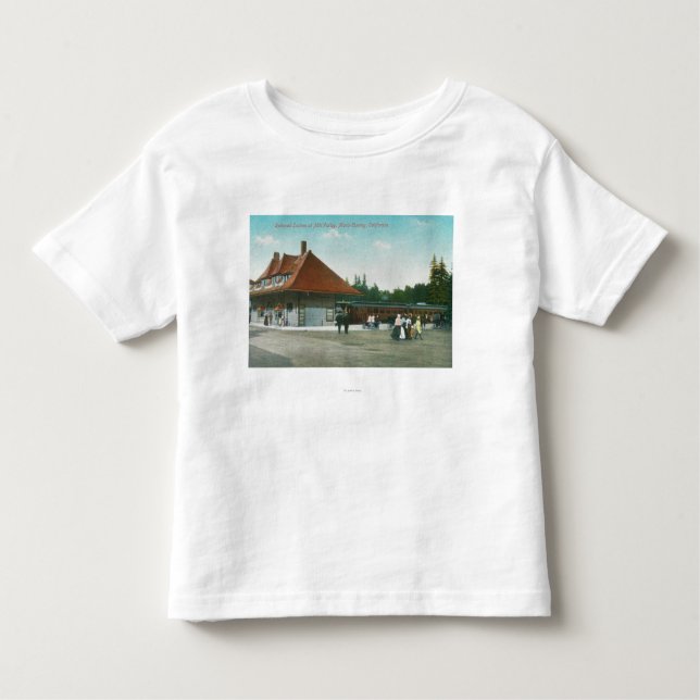 T-shirt Pour Les Tous Petits Vue extérieure de la gare ferroviaire (Devant)