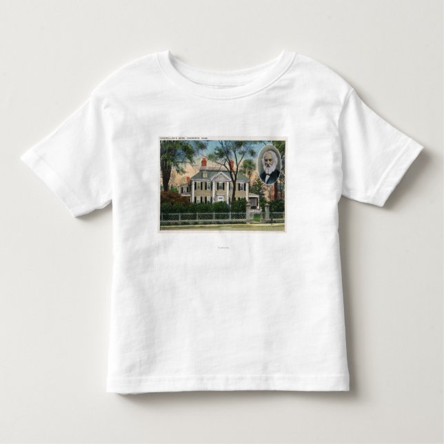 T-shirt Pour Les Tous Petits Vue extérieure de la maison de Longfellow (Devant)