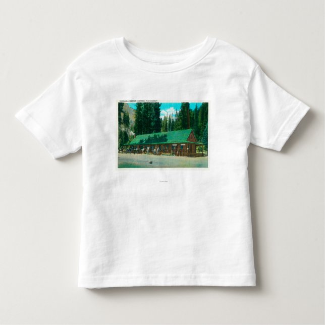 T-shirt Pour Les Tous Petits Vue extérieure de la station de vacances de (Devant)