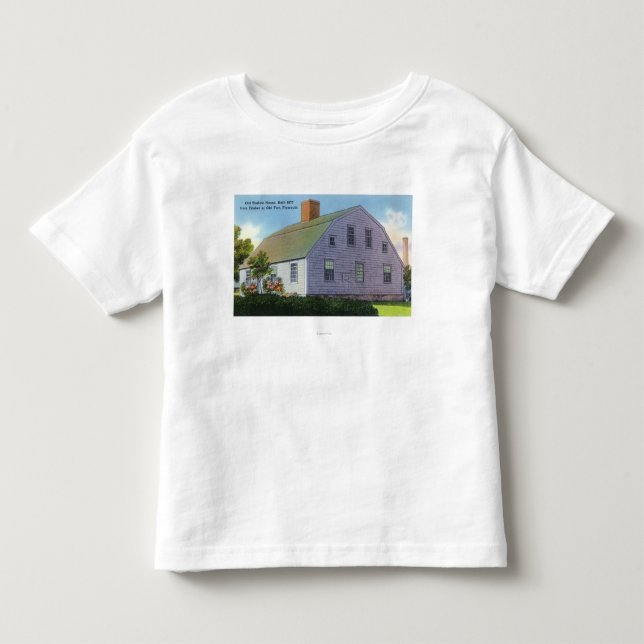 T-shirt Pour Les Tous Petits Vue extérieure de la vieille Chambre de Harlow (Devant)