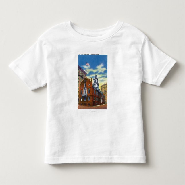 T-shirt Pour Les Tous Petits Vue extérieure de la vieille Chambre d'état (Devant)