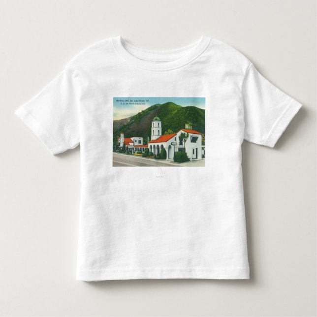 T-shirt Pour Les Tous Petits Vue extérieure de l'auberge de motel (Devant)