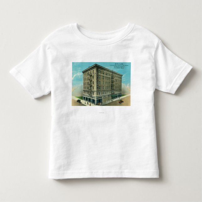 T-shirt Pour Les Tous Petits Vue extérieure de l'hôtel Clark (Devant)