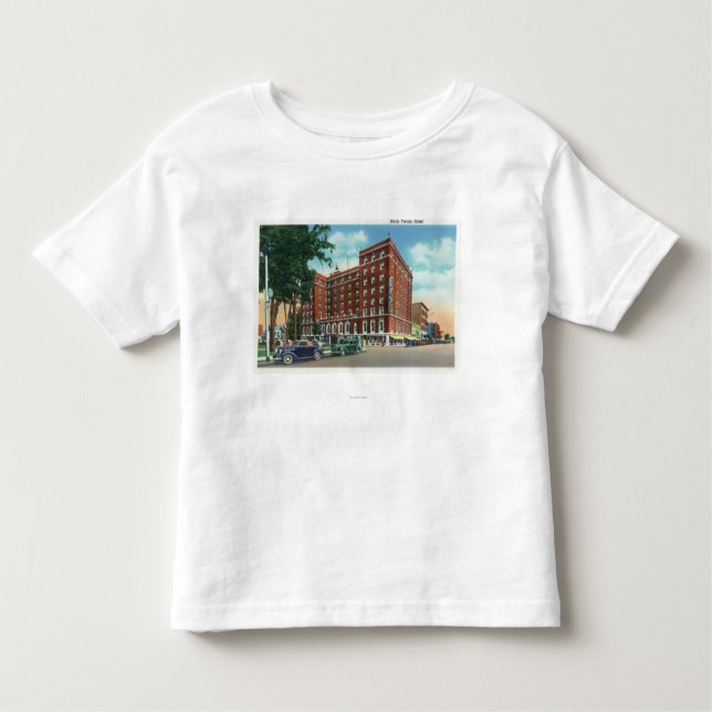 T-shirt Pour Les Tous Petits Vue extérieure de l'hôtel de Mark Twain (Devant)