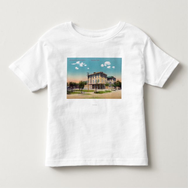 T-shirt Pour Les Tous Petits Vue extérieure de l'hôtel de Spreckels (Devant)